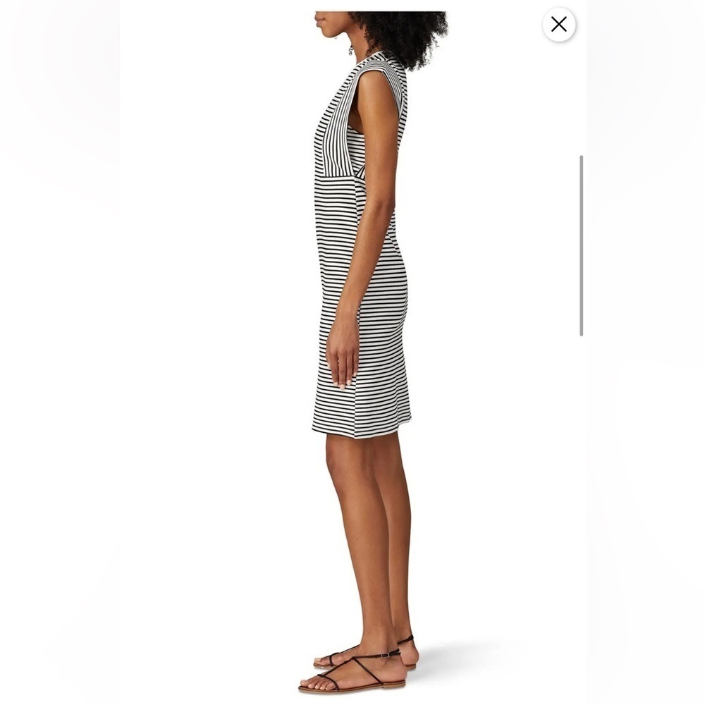 Derek Lam Collective black and white striped dress size 48 - Picture 2 of 16